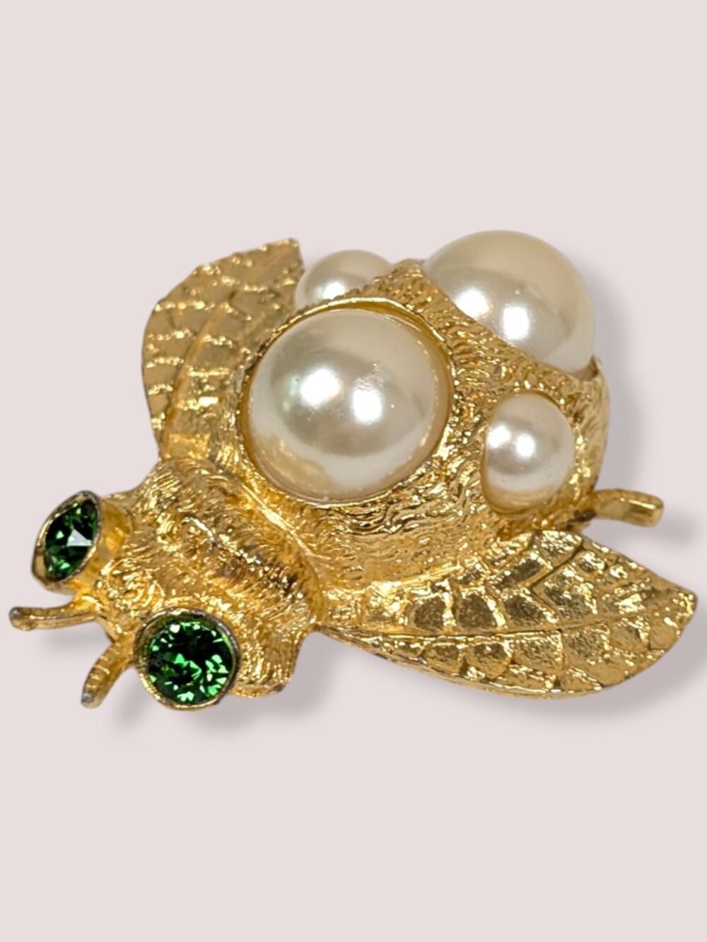 Vintage Ivana Faux Pearl Bee Brooch - Picture 3 of 7